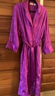Vintage Victoria'S Secret Plum Satin Brocade Size M/L Robe w/Tags #12957
