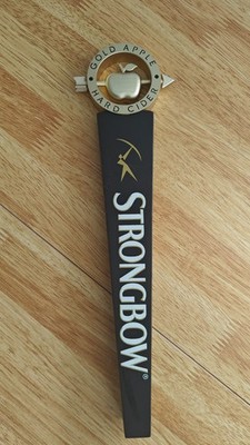 Strongbow Gold Apple Hard Cider Draft Beer Tap Handle Black/Gold Breweriana