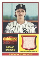 Brooks Baldwin 2025 Topps Heritage Clubhouse Collection Relics Rookie Card