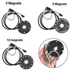 Electric E Bike 5/8/12 Magnet LED PAS Pedal Assist Sensor Cadence Speed Ebike