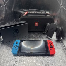 Nintendo Switch System Console w/Neon Red & Blue Joy-Cons + Dock (NO CABLES)