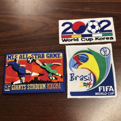 FIFA World Cup 2002 & 2014 Korea And Brasil MLS All Star Game Soccer Patches