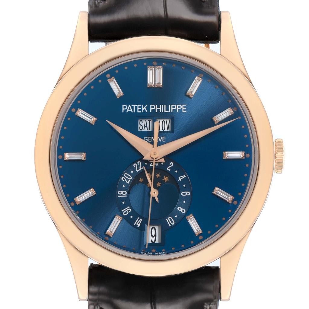 Patek Philippe Complications Annual Calendar Diamond Watch 5396 5396R Box Paper