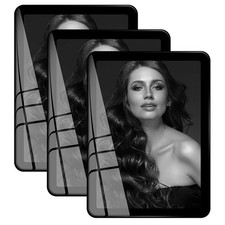 Bluesun Black 5x7 Picture Frames 3-Pack, Real Glass, Horizontal/Vertical