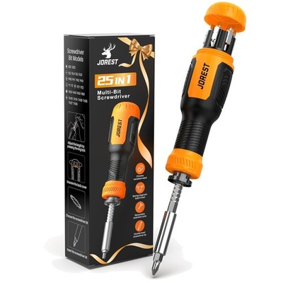 25 in 1 Multibit Schraubendreher Set, Multitool Schraubendreher mit Torx Schl...