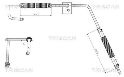 TRISCAN Hydraulikschlauch Lenkung 8516 16035 für FORD FIESTA 5 FUSION Van 16V