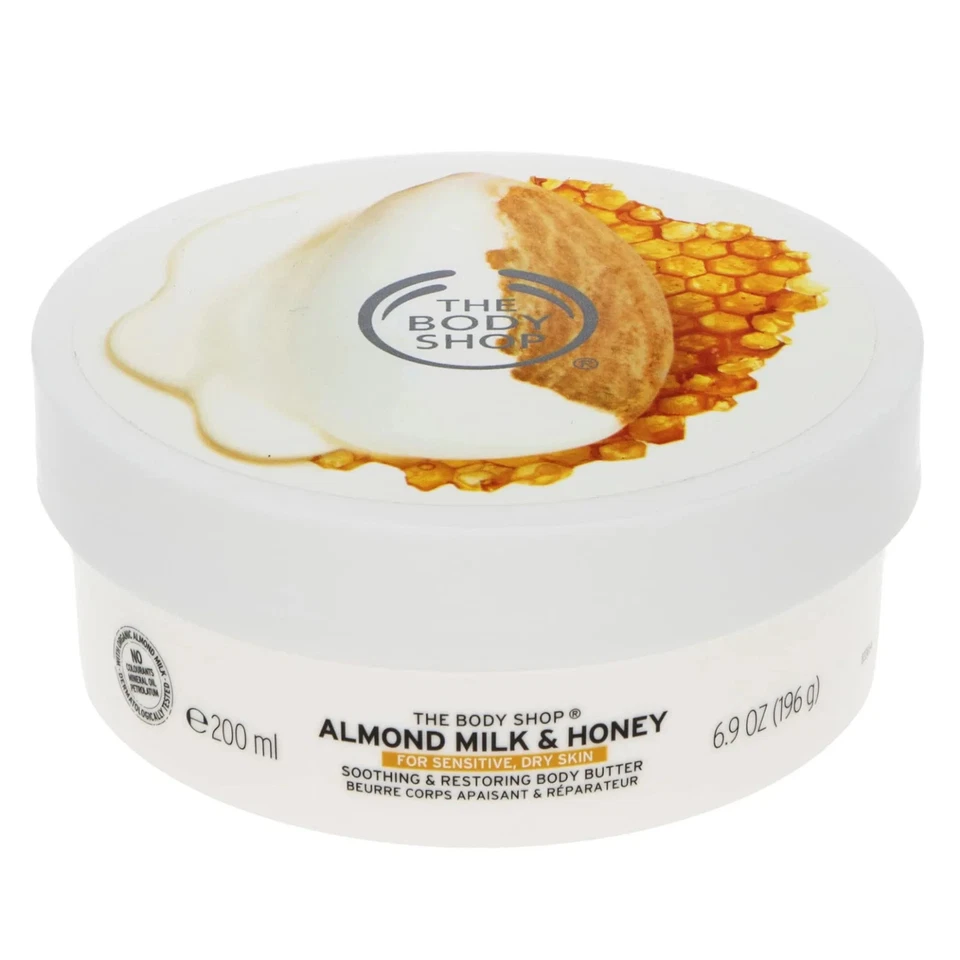 The Body Shop Almond Milk&Honey Calming&Protecting Body Butter 200ml NEW NEU