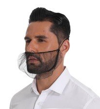 200 Pcs Honeycomb Beard Nets Disposable, Breathable Heavy-Duty Nylon Beard Cover