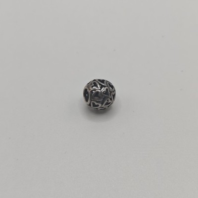 Genuine Chamilia Openwork Love Heart Charm Silver CHAM 925 