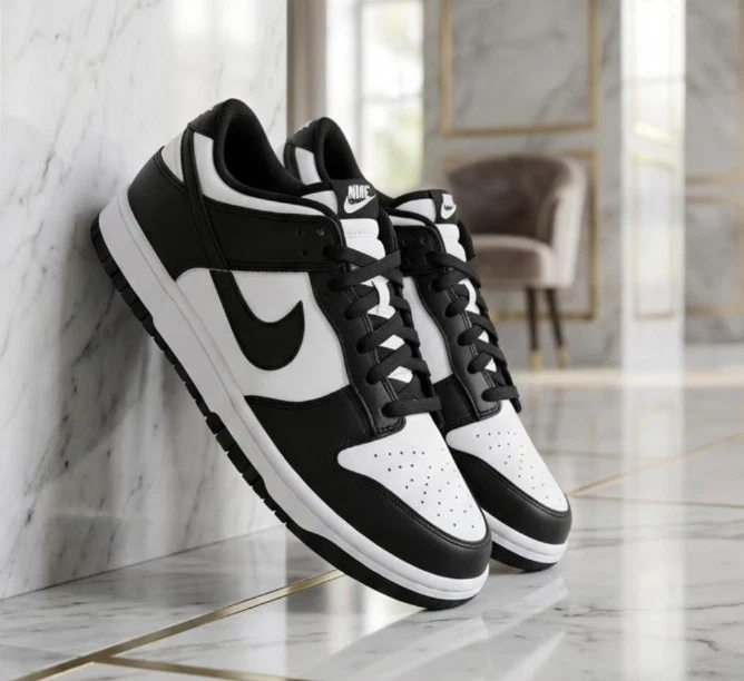 Preços baixos em Nike Dunk Low GS Black/White | eBay