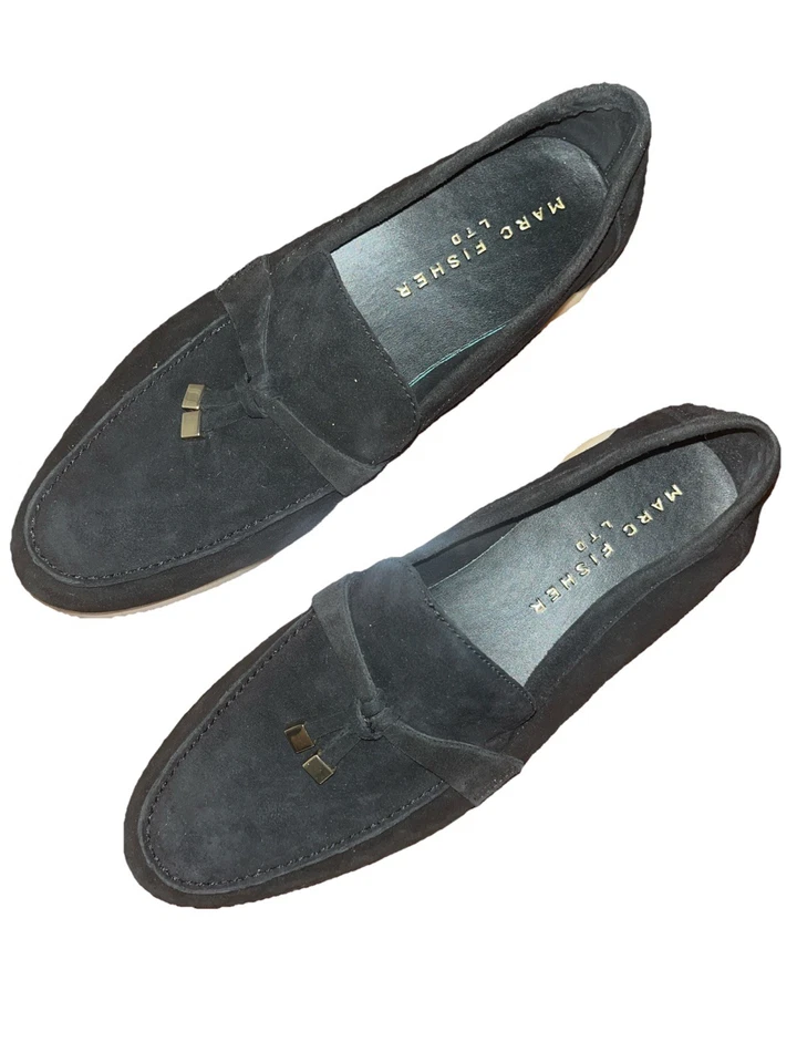 Women's Yanelli Suede Slip On Loafer Flats Marc Fishers  - Image 2 of 4