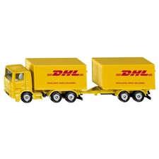 SIKU Spielzeug Modell Spielzeuglastwagen LKW mit Anhänger Paketservice DHL/ 1694