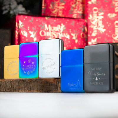 Personalisiertes Weihnachtsfeuerzeug mit Gravur Hochzeitsgeschenk | Strumpffüller Geschenk