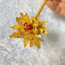 Peony Hairpin Vintage Court Wedding Headpiece Luxurious Hair Accessory