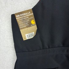 Carhartt Zip-To-Waist Insulated Bibs Overalls Mens 46x28 R38 BLK Black NWT NOS