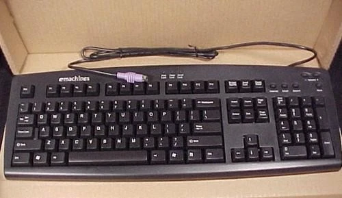 eMachines PS/2 Wired Keyboard Model KB-9908 with Volume Utility Keys Brand New - Image 2 of 4