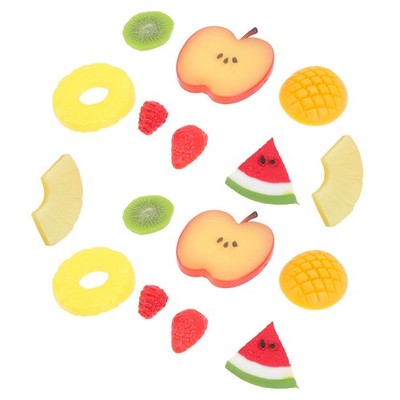  16 Pcs Gefälschte Fruchtscheiben Künstliche Früchte Wassermelonenscheiben