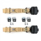 Ford Falcon 1966 1970 Standard 3pt Tan Seat Kit w/Brackets 2 Belts