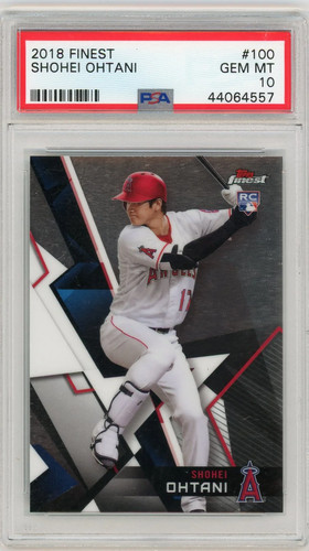 2018 Finest Shohei Ohtani #100 PSA 10