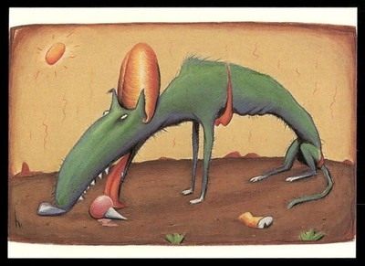 Starving Lizard Dog 1993 Fantasy Card #8 (NM)