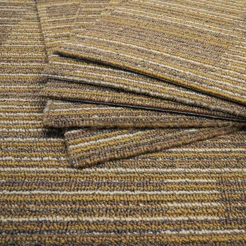 20" x 20" Asphalt Carpet Tile Indoor/Outdoor, 0.24" Pile Height, 10 Pack Khaki - Picture 3 of 8