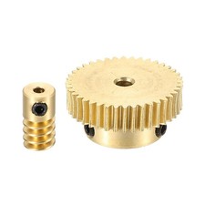 Worm Gear Set 0.5 Module 1:40 Reduction Rate(Gear-3mm Bore, Rod 2mm Bore)