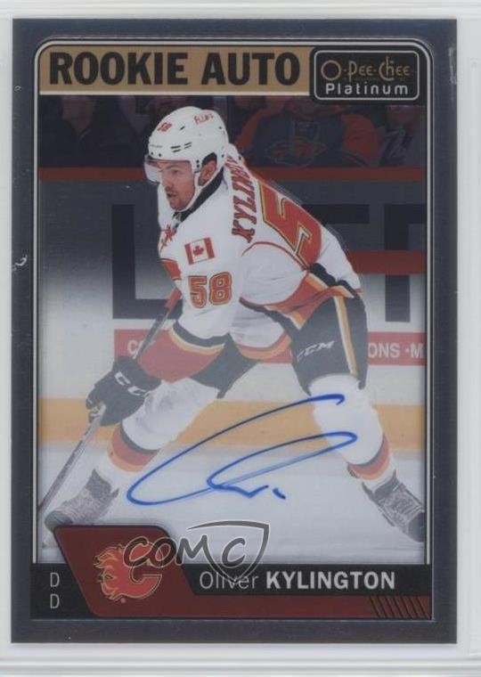 2016-17 O-Pee-Chee Platinum Rookie Auto Oliver Kylington #R-OK Auto 2u3