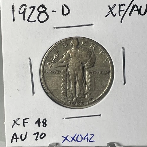 1928 D S VERY NICE XF/AU STANDING LIBERTY QUARTER  XX042.