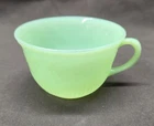 Fire King Jadeite Green Teacup, Alice pattern.