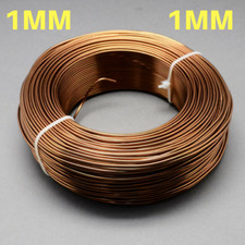 1mm Aluminium Craft Florist Wire Jewellery Making Sienna Brown 10m lengths