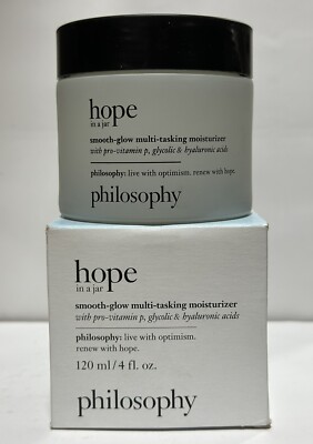 Philosophy Hope In A Jar Smooth Glow Multi Tasking Moisturizer- 4oz / 120 mL