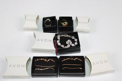Vintage NOS Avon anklets bracelet rings in boxes