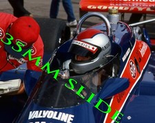 35MM SLIDE - MARIO ANDRETTI 1982 #40 INDY CAR 500 CLOSE UP SHOT #V24