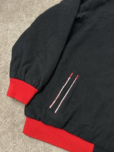 Vintage Men’s Jacket Jeff Hamilton NBA Chicago Bulls Black Reversible Sz XXL - Picture 10 of 10