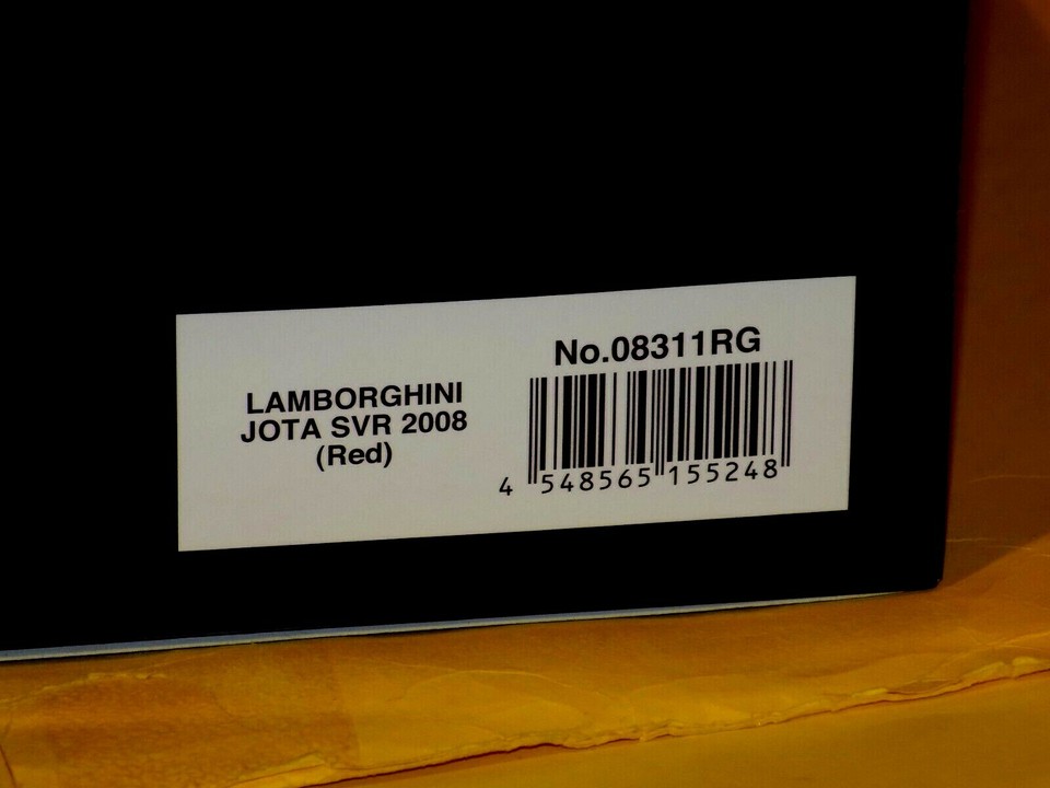 Miniature Kyosho 1:18 - Lamborghini Jota SVR 2008 - Rouge - Occasion
