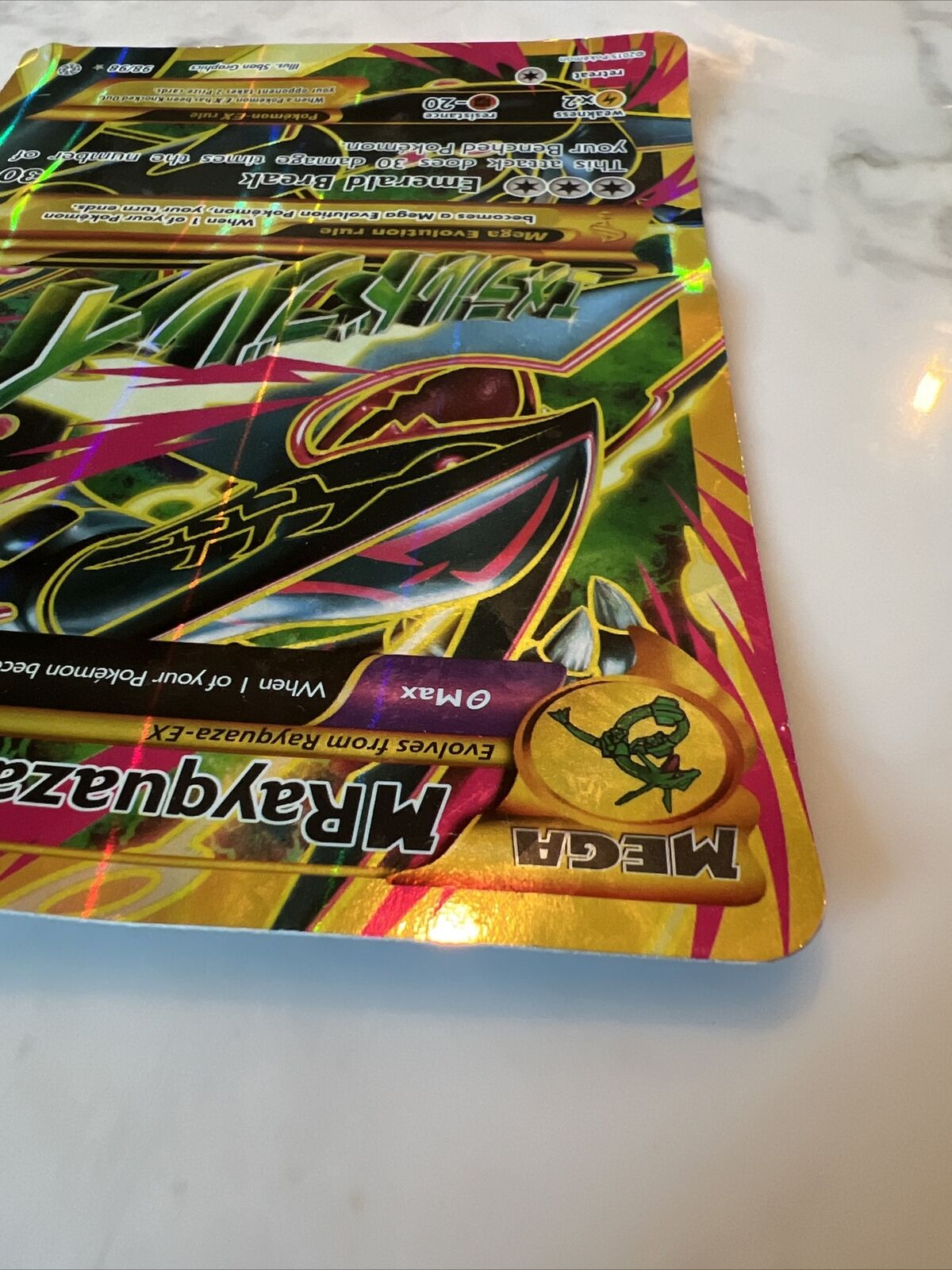 Pokémon TCG Mega-Rayquaza-EX Ancient Origins 98/98 Holo Full Art for sale  online