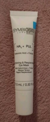 New Symbiosis London Tightening & Resplendent Eye Mask - Full Size 0.5oz. New