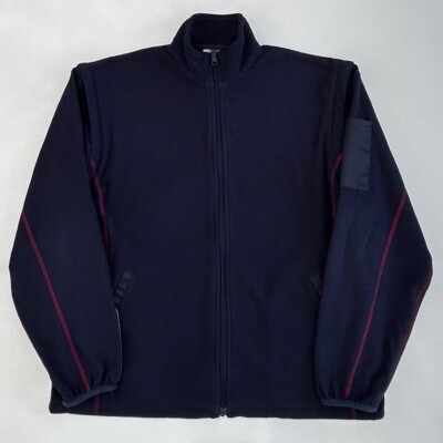 ✨️未使用タグ付✨️J.CREW ジップアップブルゾンXLダークネイビー Vintage Ikea Staff Navy Blue Fleece Sweatshirt & Vest Size Men's