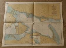 Carte Marine 1:12000 - Québec Gulf of St Lawrence - Québec - Gaspé Harbour 1973