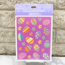 Easter Eggs Super Stickers Vintage Hallmark 2 Sheets 3