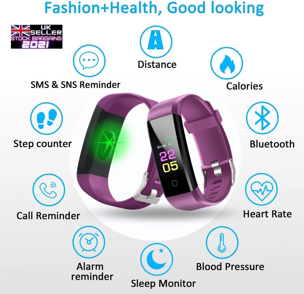 OumuEle Fitness Tracker Watch with Heart Rate Monitor Activity