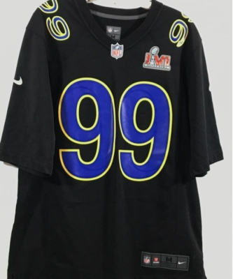 Nike Los Angeles Rams Aaron Donald #99 Black Super Bowl LVI Jersey