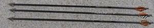 FLATLINE EASTON CARBON SHAFTS WITH RAZOR TIPS NO NOCKS (C6-1)