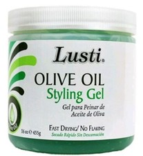 Lusti Olive Oil Styling Gel 16 fl oz Fast Drying Hold No Flacking