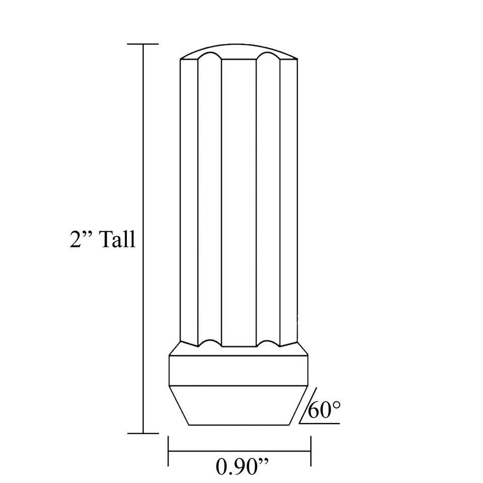 32 tuercas estriadas negras 9/16 para Dodge Ram 2500 3500 1994-2011 + llave de seguridad Foto 4 de 4