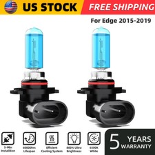 For Ford Edge 2015-2019 9005 HB3 Halogen Headlight Bulbs High/Low Beam 2PCS