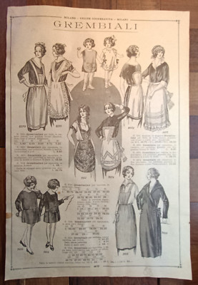 Schürze Und Kostüme Für Jungen - Mailand 1924 Katalog Nr. 88