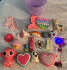 Push Pop It Bubble Dimple Fidget  Squishy Toys Sensory Stress Relief Lot Of 23