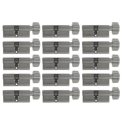 15x Knaufzylinder 80mm 40/40 +75 Schlüssel Zylinderschloss Gleichschließend Tür