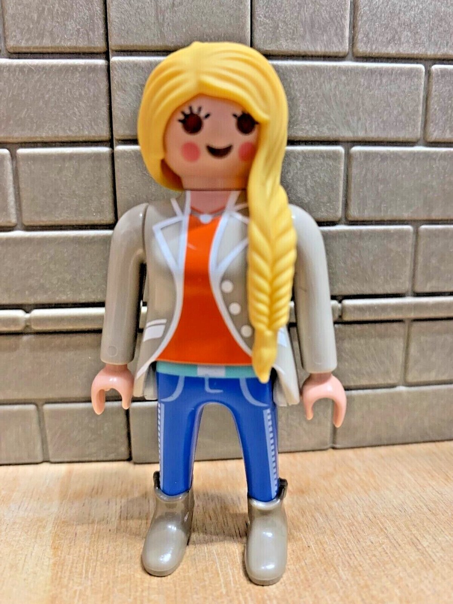 Figurine Playmobil Personnage Femme 1900 - Custom N7 | Figurine Vintage Occasion Pour Collection